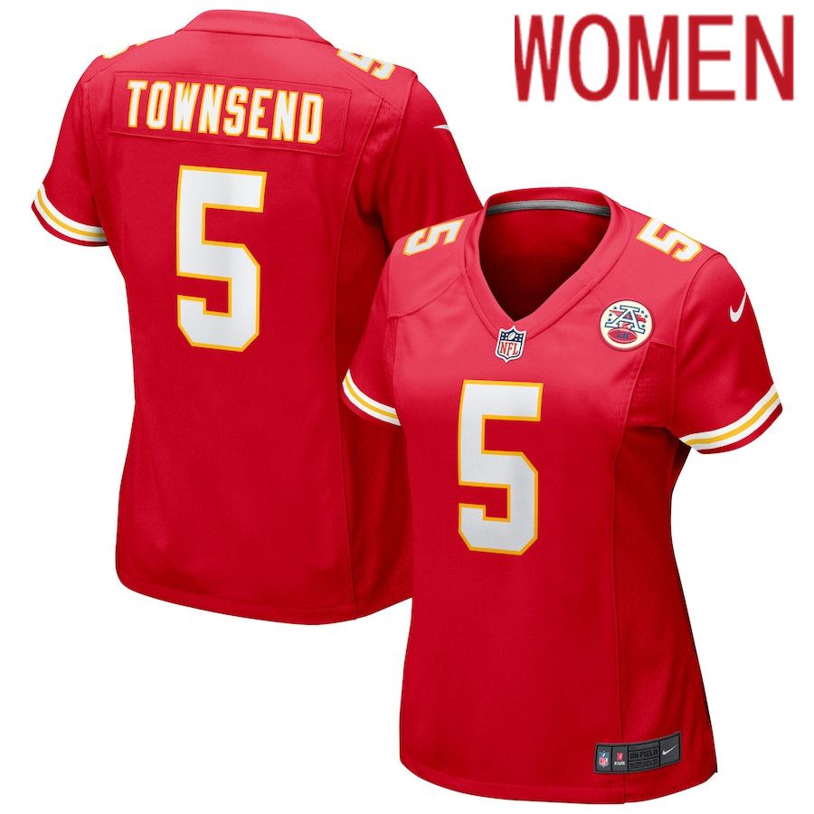 Women Kansas City Chiefs 5 Tommy Townsend Nike Red Game NFL Jersey